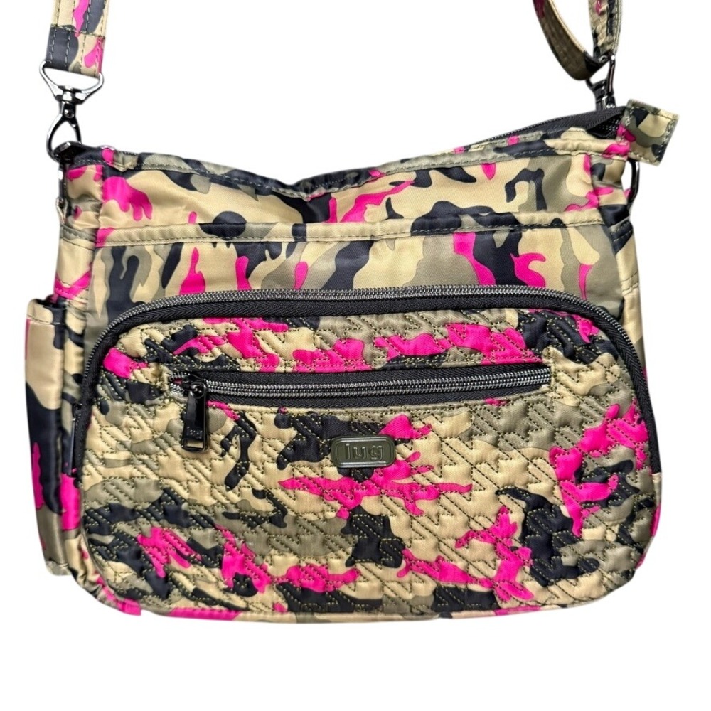LUG Shimmy SE Crossbody Bag in Camo Orchid